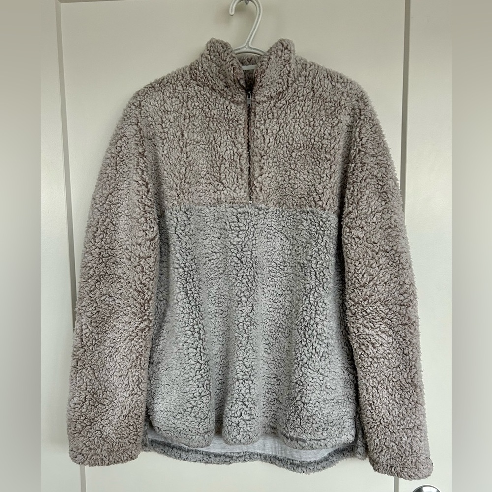 Thread + Supply 3/4 zip sweatshirt with side pockets,XL